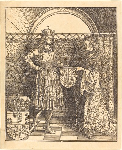 Zaręczyny Maksymiliana z Marią Burgundii autorstwa Albrecht Dürer