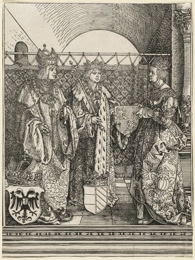 Zaręczyny Filipa Pięknego z Joanną z Kastylii autorstwa Albrecht Dürer