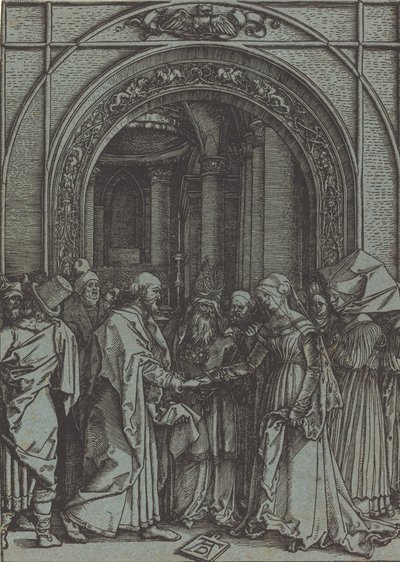 Zaręczyny Dziewicy, ok. 1504-1505 drukowane 1560s1570s. autorstwa Albrecht Dürer