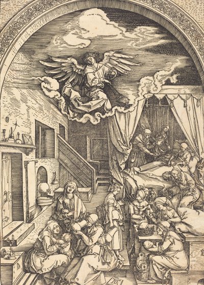 Narodziny Matki Boskiej, ok. godz. 15031504. autorstwa Albrecht Dürer