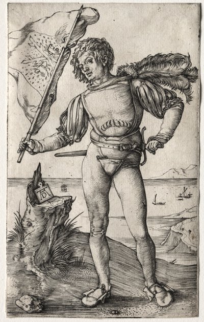 Chorąży burgundzki, ok. 1930 r. 1500. autorstwa Albrecht Dürer