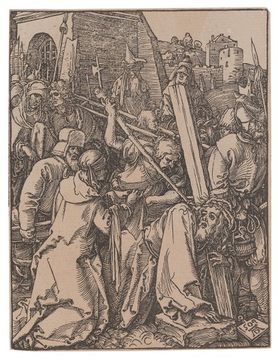 Niesienie krzyża z cyklu Mała pasja, 1509. autorstwa Albrecht Dürer