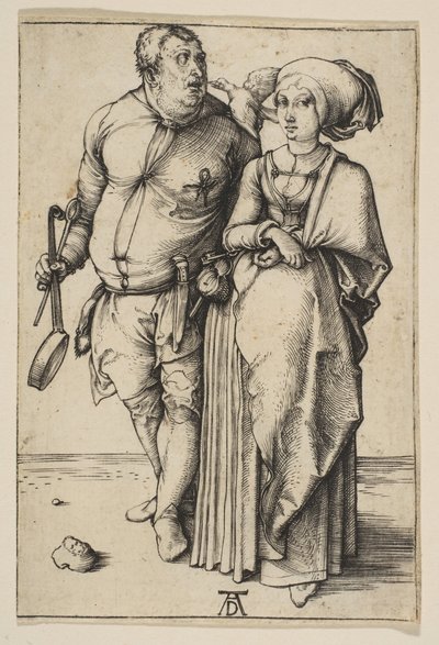 Kucharz i jego żona, ca. 1496. autorstwa Albrecht Dürer