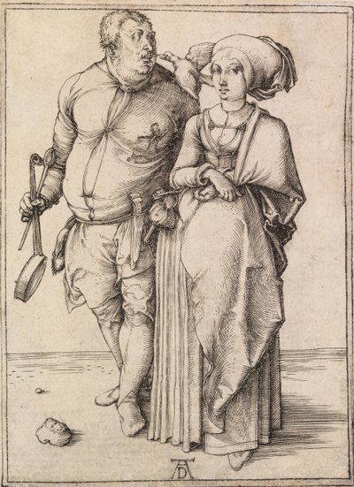 Kucharz i jego żona autorstwa Albrecht Dürer
