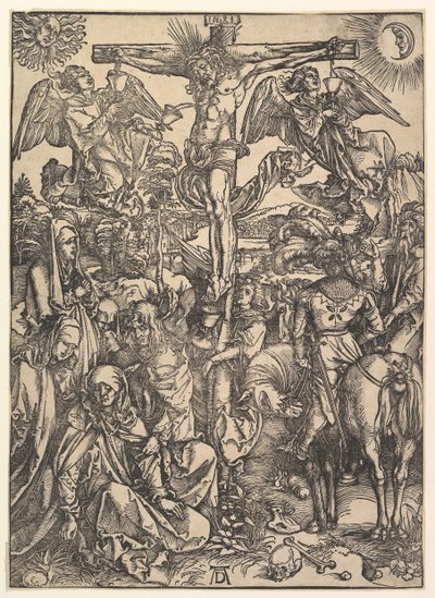 Ukrzyżowanie, z Wielkiej Męki, ca. 1498. autorstwa Albrecht Dürer