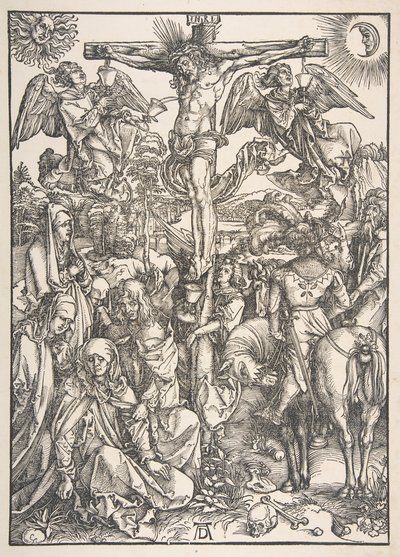 Ukrzyżowanie, z książki Wielka pasja.n.d. autorstwa Albrecht Dürer