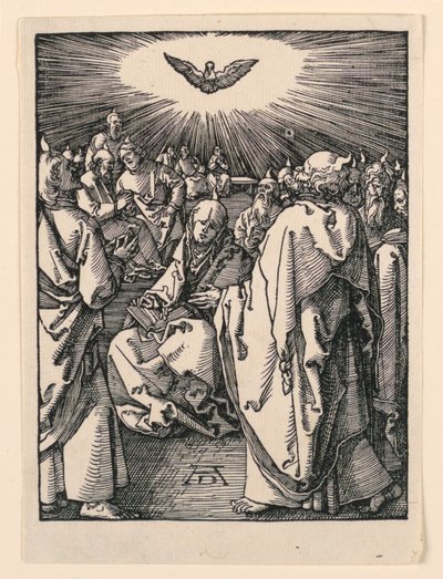 Zejście Ducha Świętego (Zielone Świątki), z serii Mała pasja autorstwa Albrecht Dürer