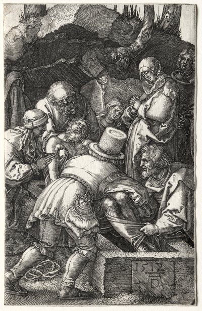 Złożenie do grobu, 1512. autorstwa Albrecht Dürer