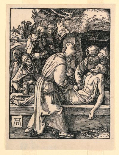 Złożenie do grobu, z serii Mała pasja autorstwa Albrecht Dürer