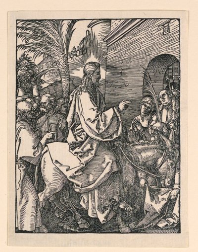 Wejście Chrystusa do Jerozolimy, z serii Małej pasji autorstwa Albrecht Dürer