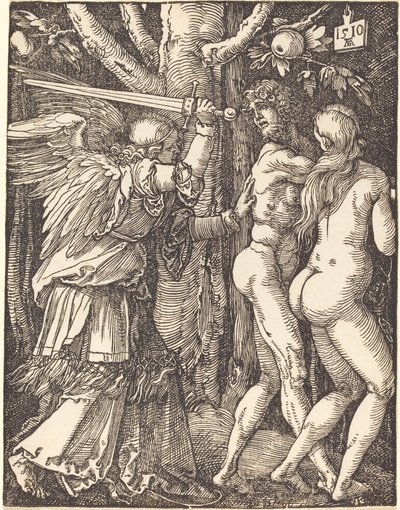 Wypędzenie z raju autorstwa Albrecht Dürer