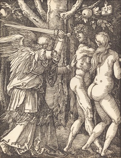 Wypędzenie z raju, 1510. autorstwa Albrecht Dürer