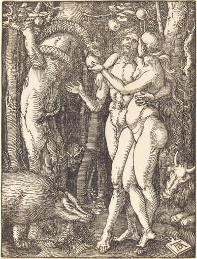 Upadek człowieka autorstwa Albrecht Dürer
