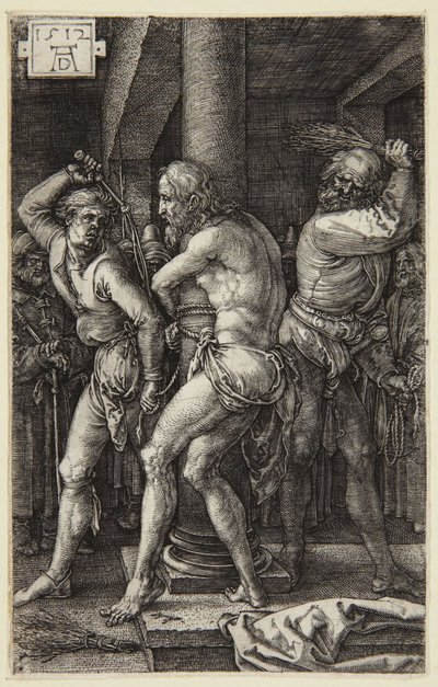 Biczowanie (seria Rytowana Pasja) autorstwa Albrecht Dürer
