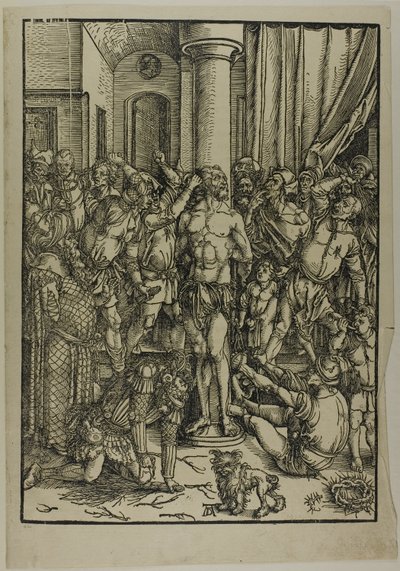 Biczowanie, z „Wielkiej pasji” autorstwa Albrecht Dürer