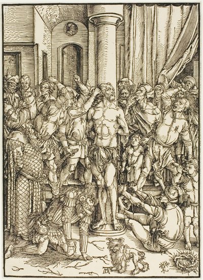 Biczowanie, z „Wielkiej pasji” autorstwa Albrecht Dürer
