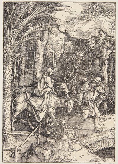 Ucieczka do Egiptu autorstwa Albrecht Dürer