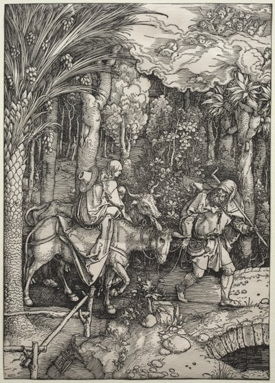 Ucieczka do Egiptu autorstwa Albrecht Dürer