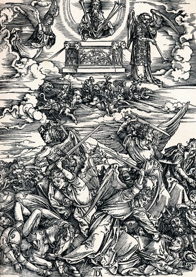 Cztery anioły zemsty, 1498 1906 autorstwa Albrecht Dürer