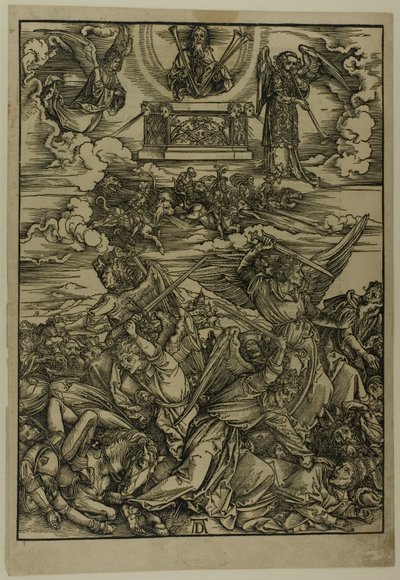 Cztery anioły zemsty Eufratu, z Apokalipsy autorstwa Albrecht Dürer