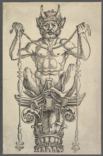Górny blok Wielkiej Kolumny, ca. 1517. autorstwa Albrecht Dürer