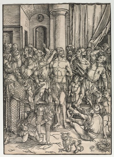 Wielka Pasja: Biczowanie autorstwa Albrecht Dürer