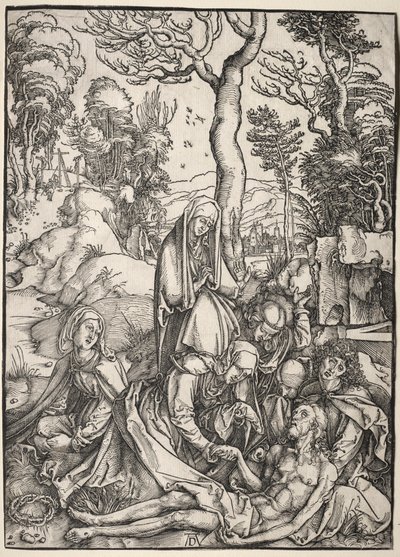Wielka Męka:  Lament Chrystusa autorstwa Albrecht Dürer