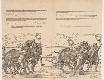 Wielki Triumfalny Wóz Cesarza Maksymiliana autorstwa Albrecht Dürer