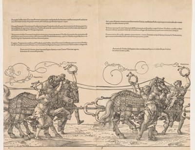 Wielki Wóz Triumfalny cesarza Maksymiliana, 1523. autorstwa Albrecht Dürer