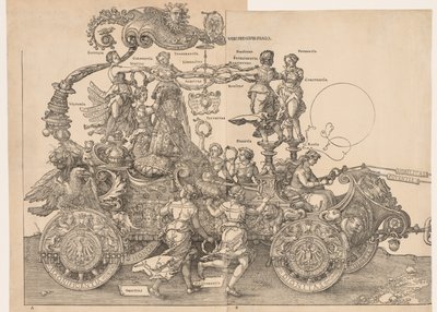 Wielki Wóz Triumfalny cesarza Maksymiliana, 1523. autorstwa Albrecht Dürer