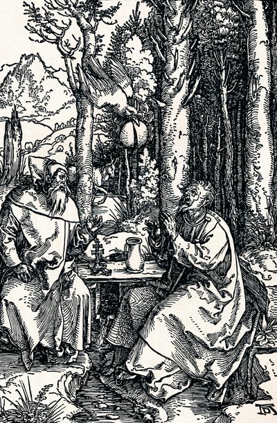 Pustelnicy św. Antoni i św. Paweł, 1504 1906 autorstwa Albrecht Dürer