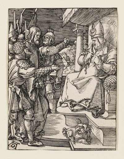 Arcykapłan rozdziera swoje szaty autorstwa Albrecht Dürer