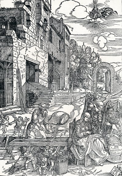 Święta Rodzina w Egipcie, ok. 1501-1502, 1906 autorstwa Albrecht Dürer
