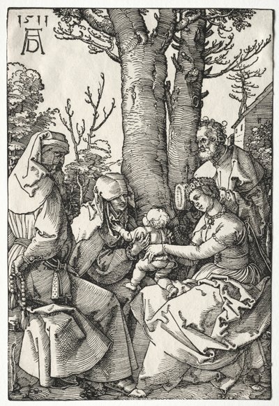 Święta Rodzina z Joachimem i Anną autorstwa Albrecht Dürer