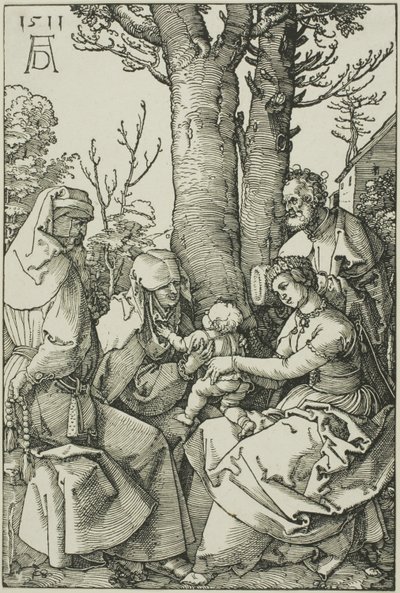 Święta Rodzina z Joachimem i św. Anną autorstwa Albrecht Dürer
