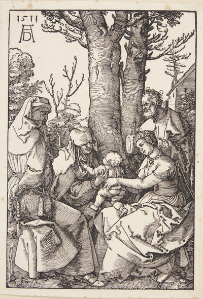 Święta Rodzina z Joachimem i św. Anną autorstwa Albrecht Dürer