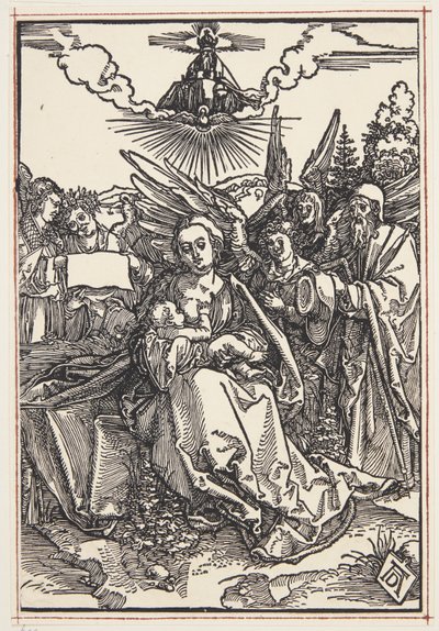 Święta Rodzina z pięcioma aniołami autorstwa Albrecht Dürer