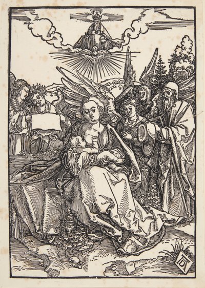Święta Rodzina z pięcioma aniołami autorstwa Albrecht Dürer