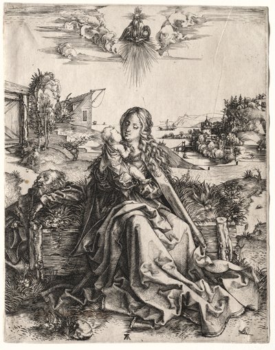Święta Rodzina z Motylem autorstwa Albrecht Dürer