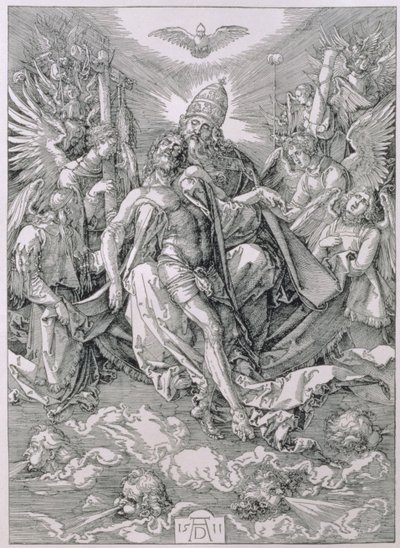 Święta Trójca, wyd. 1511 autorstwa Albrecht Dürer