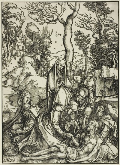Lamentacja, z „Wielkiej pasji” autorstwa Albrecht Dürer