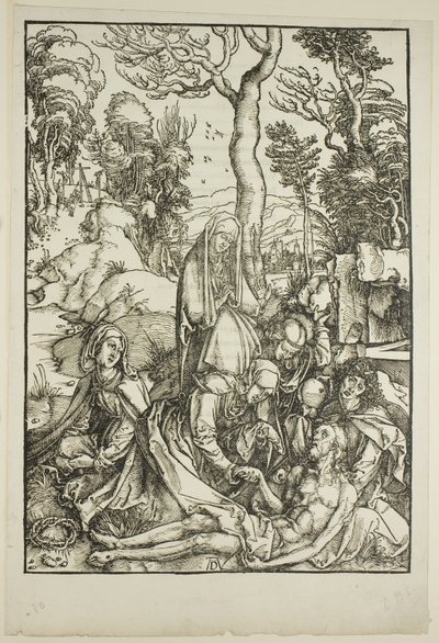 Lamentacja, z „Wielkiej pasji” autorstwa Albrecht Dürer