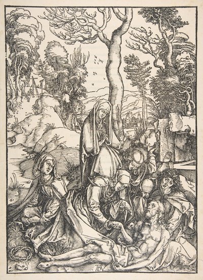 Lamentacja, z filmu Wielka pasja.n.d. autorstwa Albrecht Dürer