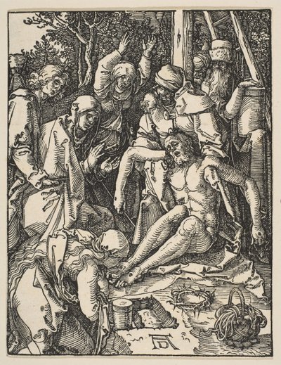 Lamentacja, z Małej pasji, ca. 1509. autorstwa Albrecht Dürer