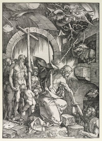 Wielka pasja: Chrystus zstępujący do otchłani, 1510. autorstwa Albrecht Dürer