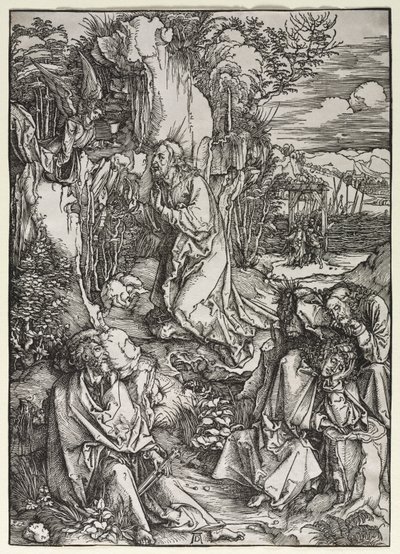 Wielka pasja: Chrystus na Górze Oliwnej autorstwa Albrecht Dürer