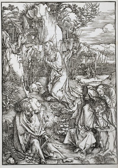 Wielka Pasja: Chrystus na Górze Oliwnej autorstwa Albrecht Dürer