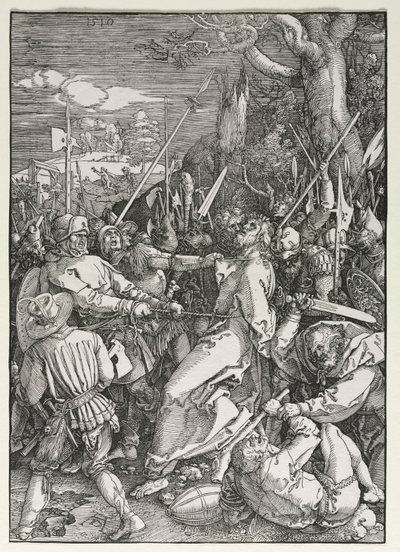 Wielka Pasja: Zdrada Chrystusa, 1510. autorstwa Albrecht Dürer