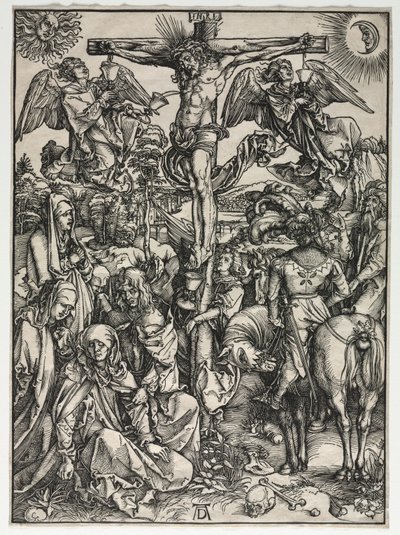 Wielka Pasja: Ukrzyżowanie, c. 1497-1500. autorstwa Albrecht Dürer