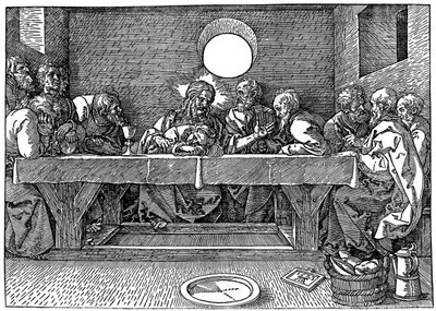 Ostatnia Wieczerza, 1523, 1936 autorstwa Albrecht Dürer